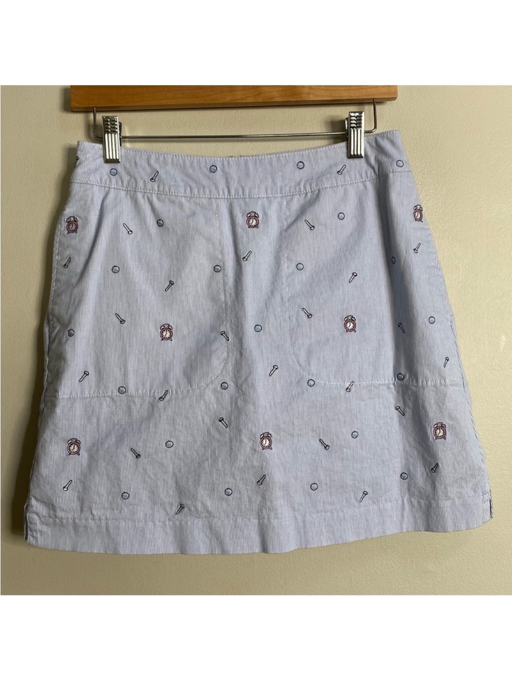 Vineyard Vines Tee Time Embroidered Golf Skort Size 2